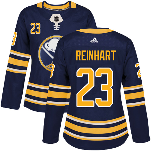 Adidas Buffalo Sabres #23 Sam Reinhart Navy Blue Home Authentic Women Stitched NHL Jersey